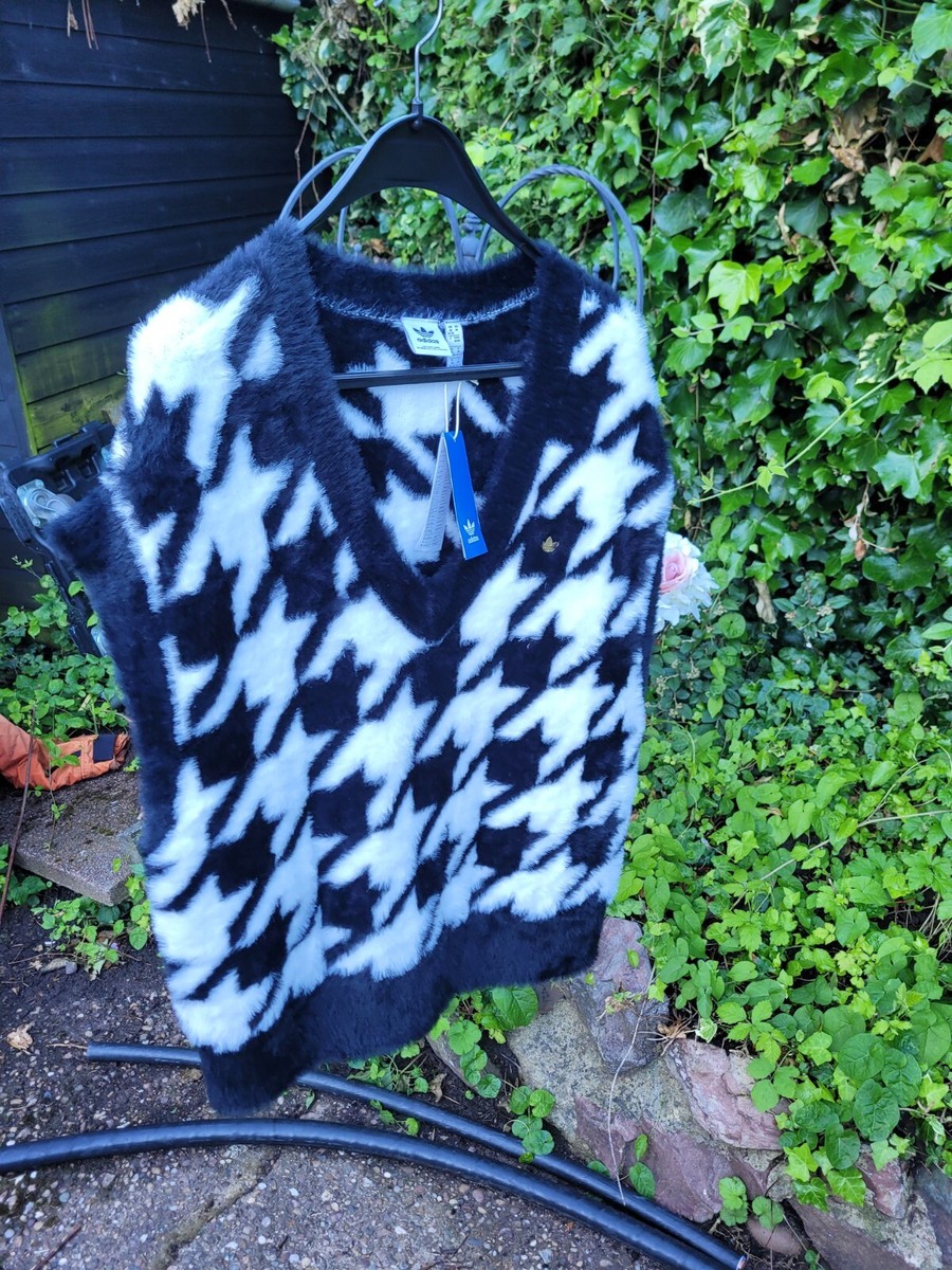 adidas Originals. Houndstooth Fluffy - Vest.New. Wtth Tags | eBay UK
