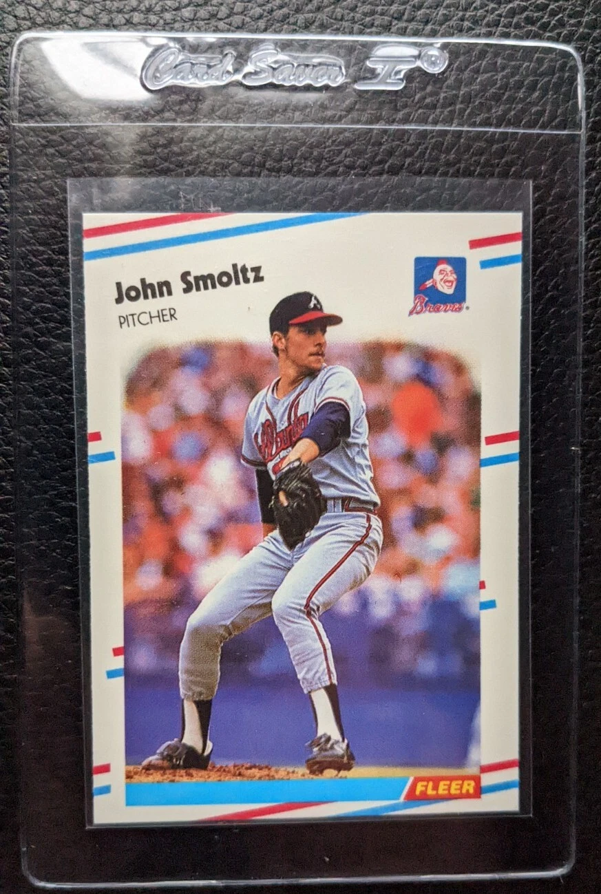 1988 FLEER UPDATE GLOSSY #U-74 JOHN SMOLTZ ROOKIE CARD RC ATLANTA BRAVES HOF