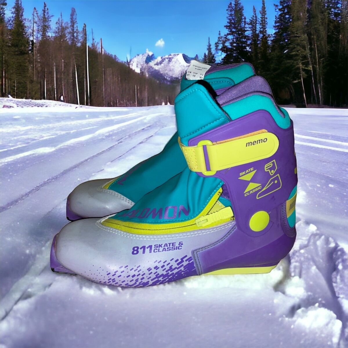 Salomon 811 Skate & Classic X country Boots Sz 8.5 SNS Salomon 811 Skate & Classic X country Boots Sz 8.5 SNS