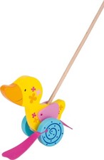 Kaczka przesuwna KACZKA Susibelle Kaczka wozelowa Kaczka przesuwna Pomoc w nauce Drewniana kaczka NOWA