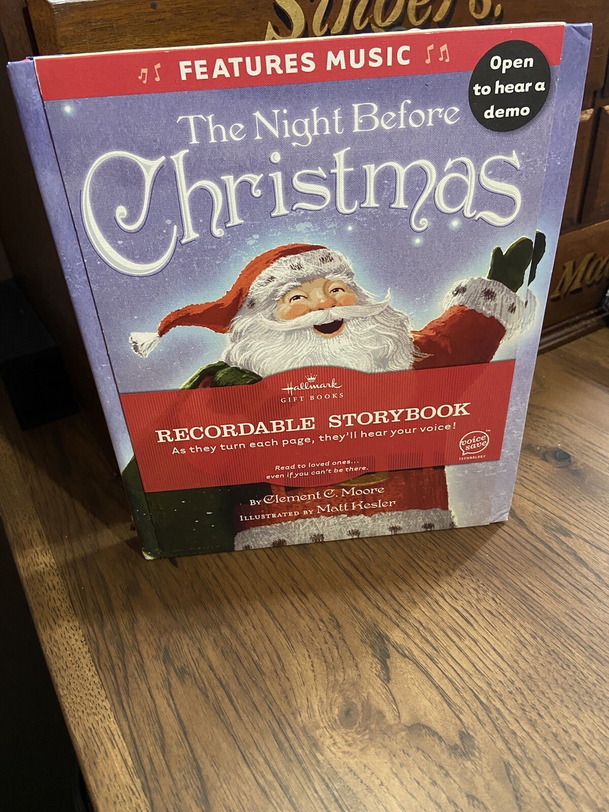 HALLMARK The Night Before Christmas MINTY Recordable Storybook Features