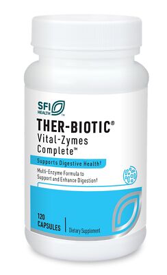 Vital Zymes Complete 120 Count Multi Enzyme Supplement for Digestive Support