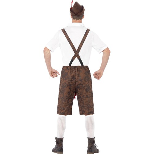 Lustiges Bayernfest Kostüm Lederhosen mit Bratwurst Trachtenkostüm L 52/54 - Bild 3 von 4