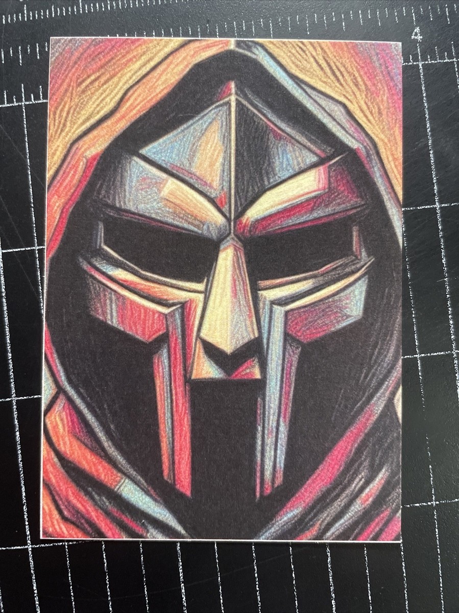激レア afterbase MF DOOM エムエフドゥーム トランプ XXL MF DOOM ART SKETCH PRINT TRADING CARD SIGNED BY ARTIST /99 | eBay