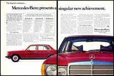 1977 Mercedes Benz 240d 300d 280e 2-page Advertisement Print Art Car Ad J934
