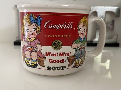 Campbells Red Soup Mug 1993 M'm M'm Good Campbell's Kid By Westwood Vintage EUC