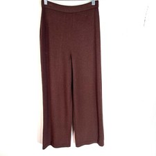 Marie Gray St John knits wide legged Pant Womens Sz 4 brown stretch Made in USA