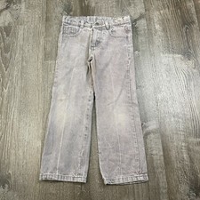 Red Ape Boys Jeans Gray Denim Adjustable Waist Straight Leg Size 7