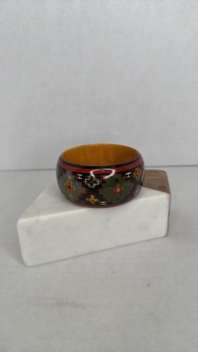 Vintage Tribal Design Wide Bangle lot C2 - Afbeelding 4 van 8