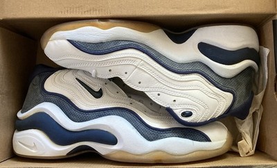 Nike Air Zoom Flight 96 White/Navy-Metallic Gold-Black 130312-141 Size 10 Vintag