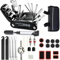 Fahrrad Reparaturset 16-In-1 Multitool Faltbar Reifenreparatur Werkzeugset MTB