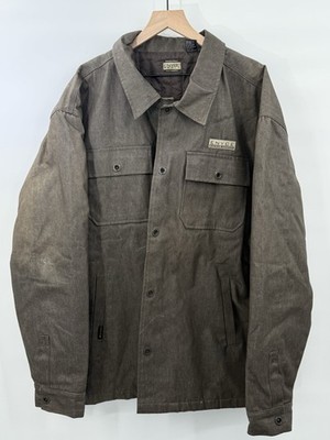 Vintage ENYCE Research Network Jacket XXL Brown Y2K Hip Hop Workwear Coat