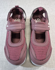 FitVille Women's Sz 9 Wide Diabetic Sandals Adjustable Maroon Mary Jane