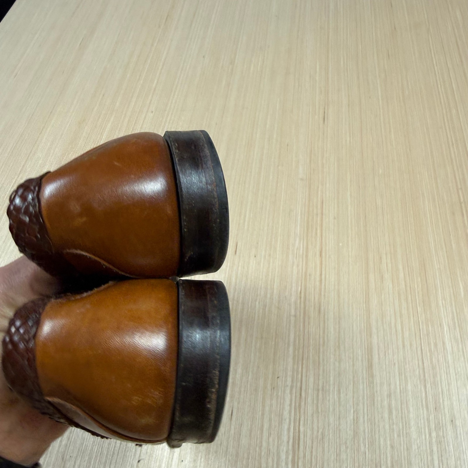 Allen Edmonds Newcomb Made in USA Brown Leather Penny Loafer Shoes men's 10.5 D