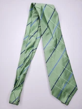 Geoffrey Beene Mens Formal Necktie 59"Lx3.75"W Green Neck Tie