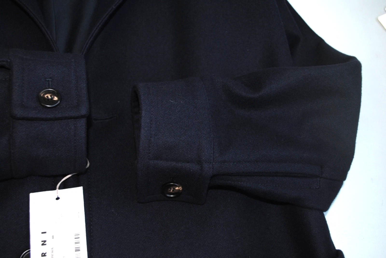 MARNI WOOL CLOTH COAT SIZE 48 BLUE 1250.00 SIGN. LAR-011L image 6