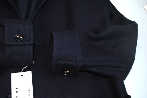MARNI WOOL CLOTH COAT SIZE 48 BLUE 1250.00 SIGN. LAR-011L image 6