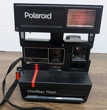 Vintage Polaroid One-Step Flash 600 Plus Instant Film Camera with Strap Tested
