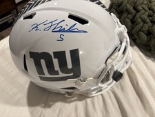 Kayvon Thibodeaux Signed Full Size Rep Helmet Salute To Service JSA Witness Auto