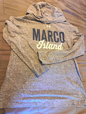 Under Armour UA Tech Women's Gray Logo Graphic Print Pullover Hoodie M
