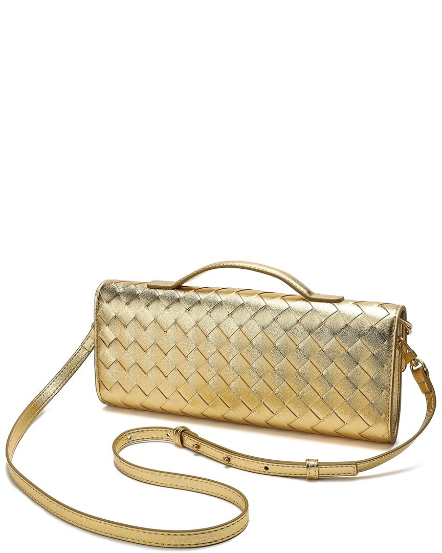 SAINT LAURENT Pochette donna Tiffany & Fred Paris in pelle intrecciata