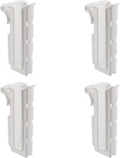 4PCS Plastic Cup Dish Drainer Kitchen Shelf Accessories Drying Hooks White 