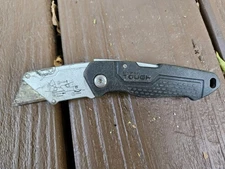 Hyper Tough Black Box Cutter Knife Folding Pocket Utility