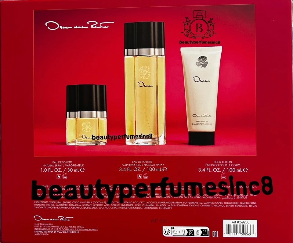 OSCAR DE LA RENTA FOR WOMEN 3PC PERFUME GIFT SET BRAND NEW IN BOX - Image 2 of 2