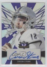 2022 Leaf Valiant Portrait Auto Purple 4/15 Carson Strong #PA-CS1 Auto 0u66