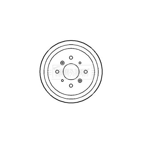 BORG & BECK Brake Drum BBR7175