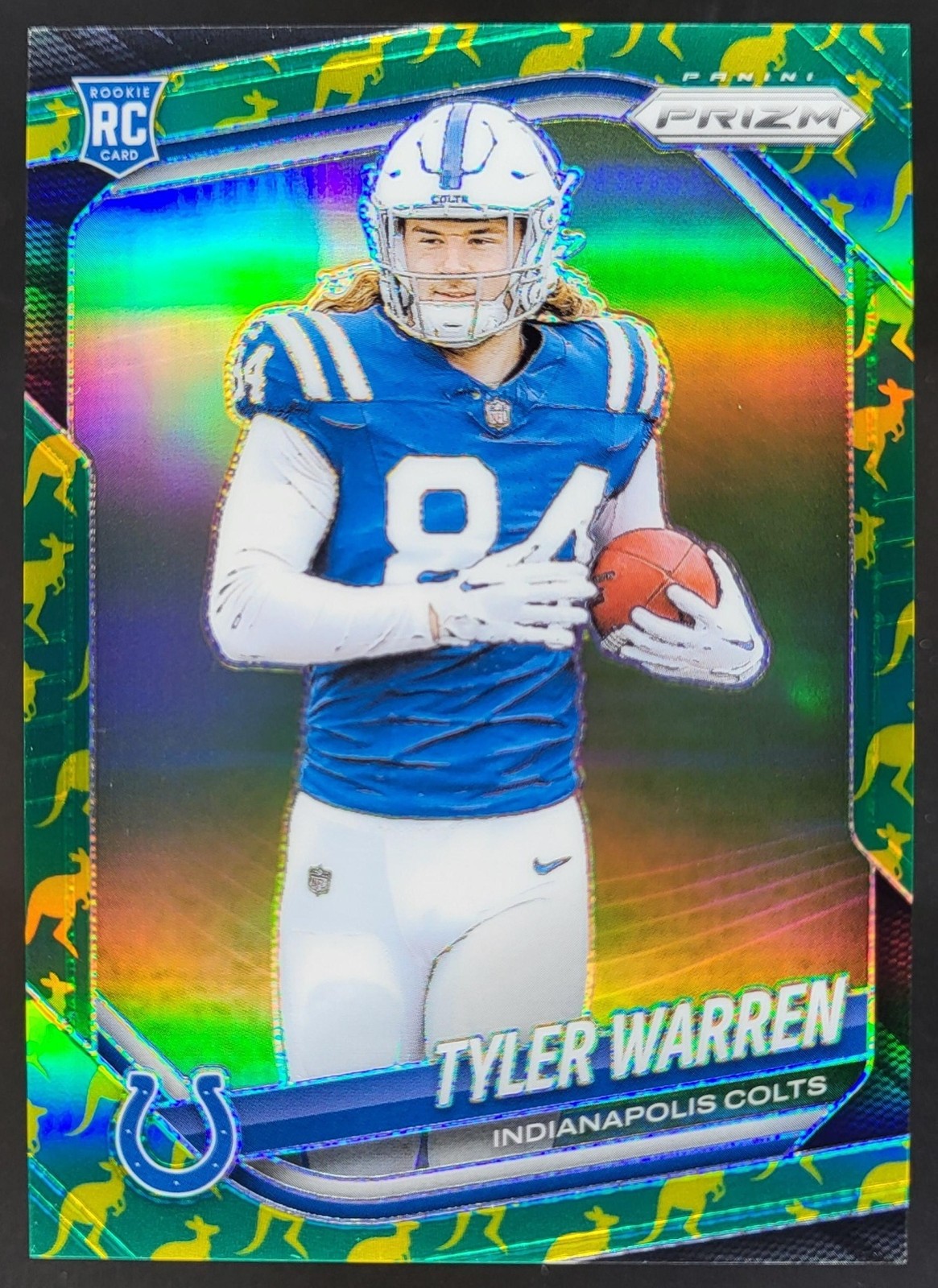 2025 Panini Prizm Tyler Warren Kangaroo /61 #339 RC Indianapolis Colts BT4
