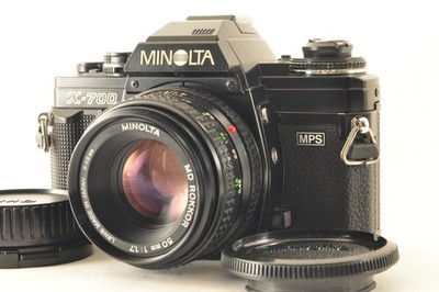 MINOLTA New X-700 SLR 35mm Film Camera MD 50mm f/1.7 Lens From