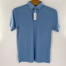 Collars  Co Mens Dress Collar Polo Shirt Blue XL-Tall Performance Short Sleeve