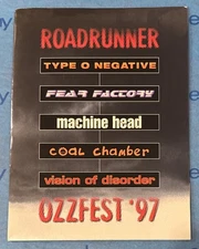 OZZFEST ‘97 (OZZY OSBOURNE) ROADRUNNER RECORDS MEDIA PRESS KIT + 5 BAND PHOTOS