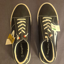 KangaROOS Herren Sneaker Sportschuh Low Top Schwarz/Weiß Schnürung EU 44
