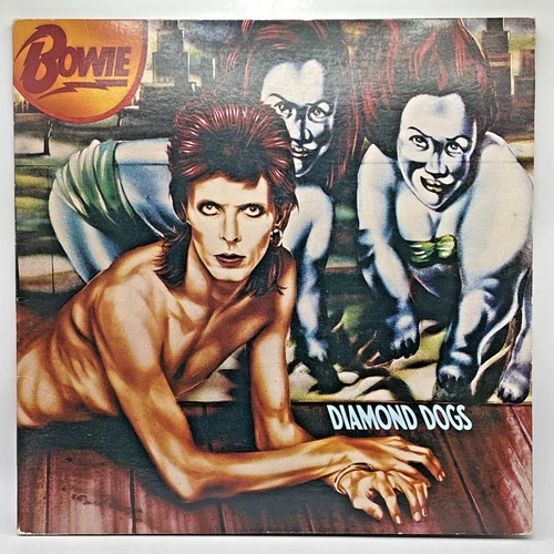 Vintage 1974 David Bowie Diamond Dogs Gatefold Vinyl LP CPLI-0576