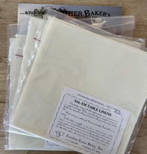 Lot of 3 Sal-Em Table Linens Bread Covers 18 x 18 Carolina Cross Stitch  Book