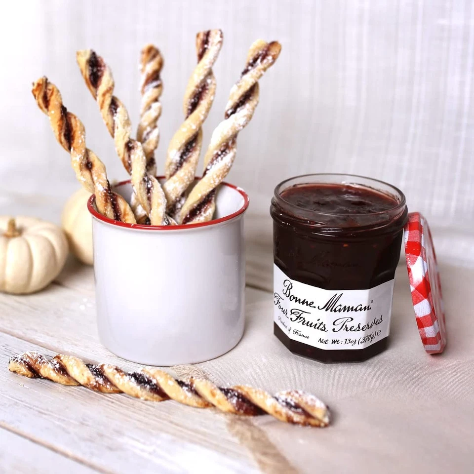 Paquete de 6 conservas de cuatro frutas Bonne Maman de 13 onzas sin gluten sin OGM Foto 4 de 4