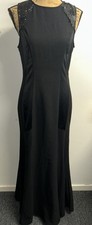 SOCIALIGHT Women’s Sz 12 Maxi Dress Evening Party Sequins Satin Panels Tulip EUC