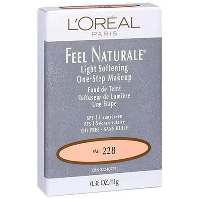 L OREAL Hydratisierender Kompakt Make-up Feel Naturale SPF15 228 Pale 11gr Neu