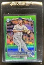 2025 Bowman Draft Justin Lamkin Chrome Green Refractor 1st Prospect #/99 Royals