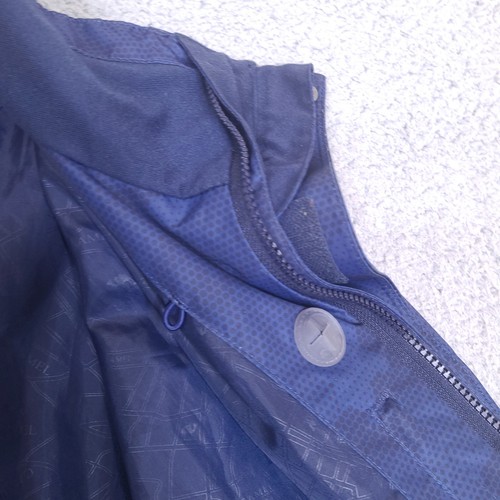 Camel Rain Jacket Windbreaker Mens Large Blue Camo Removable Hood Outdoor - Picture 14 of 24