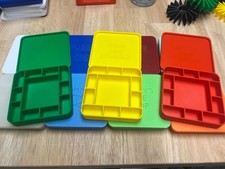 Watchmaker Parts Tray w/ Snap Lid Enlarged Design Multi-Compartment Organizer