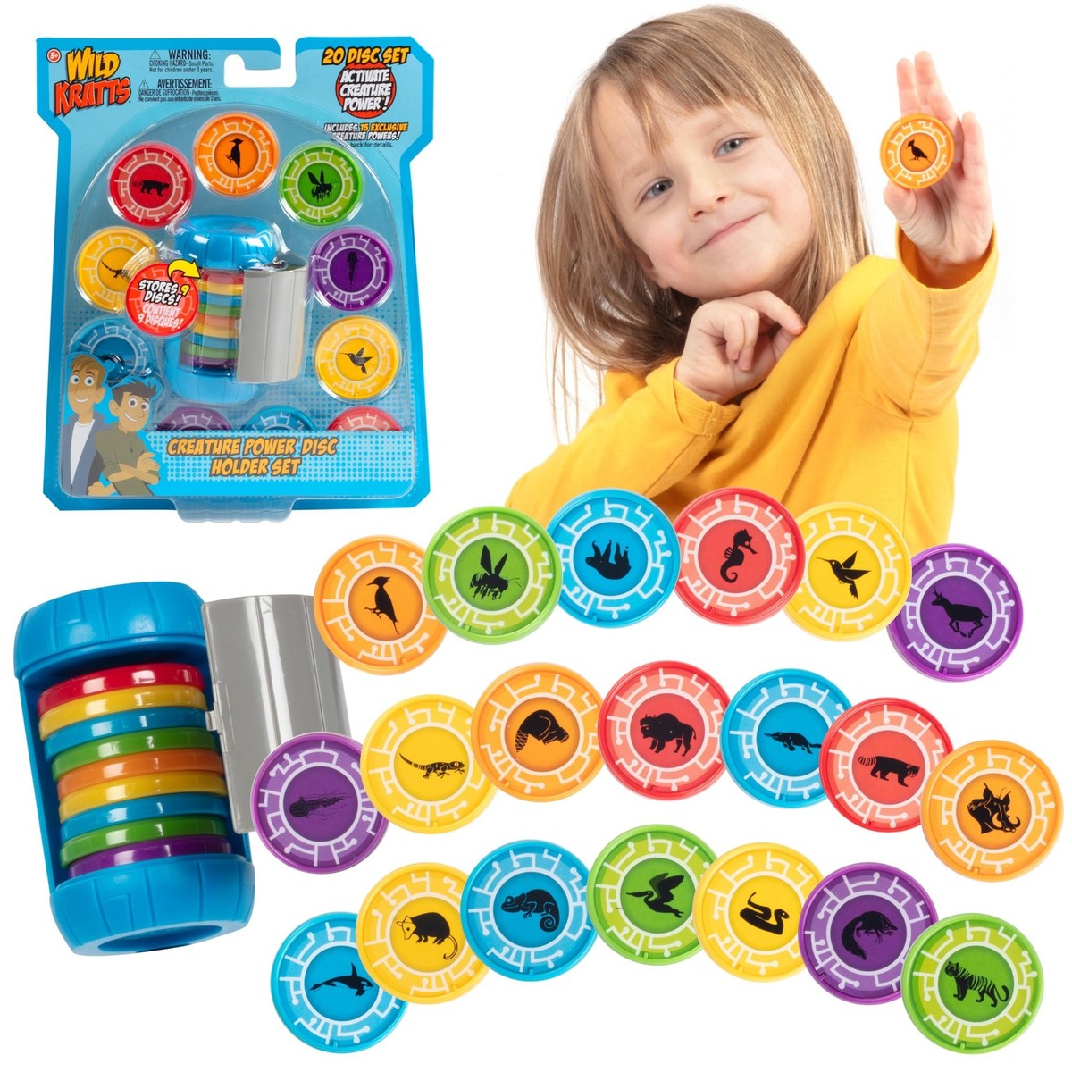 Wild Kratts Martin Creature Power Disc Holder Set w 20 Discs