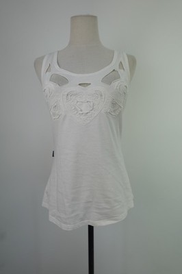 MOSCHINO JEANS TANKTOP SHIRT DAMEN GR 46 WOMAN CASUAL VINTAGE BAUMWOLLE