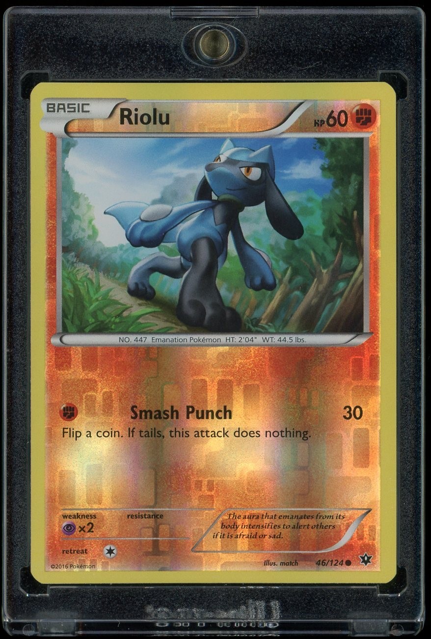 2016 Pokemon TCG XY Fates Collide Riolu Reverse Holo Card #46/124