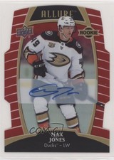 2019-20 Upper Deck Allure Rookies Red Rainbow /349 Tier 1 Max Jones #72 Auto 0ha
