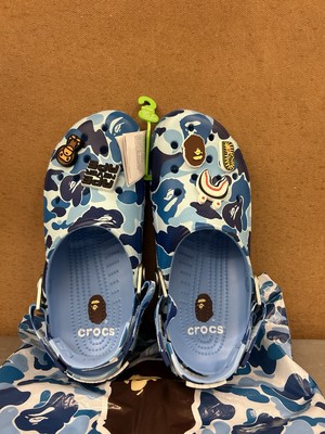 人気★正規品 Crocs x BAPE Classic Clog Oxygen Bape x Crocs Classic Clog 'Oxygen' Blue - Size 8 Men's/10