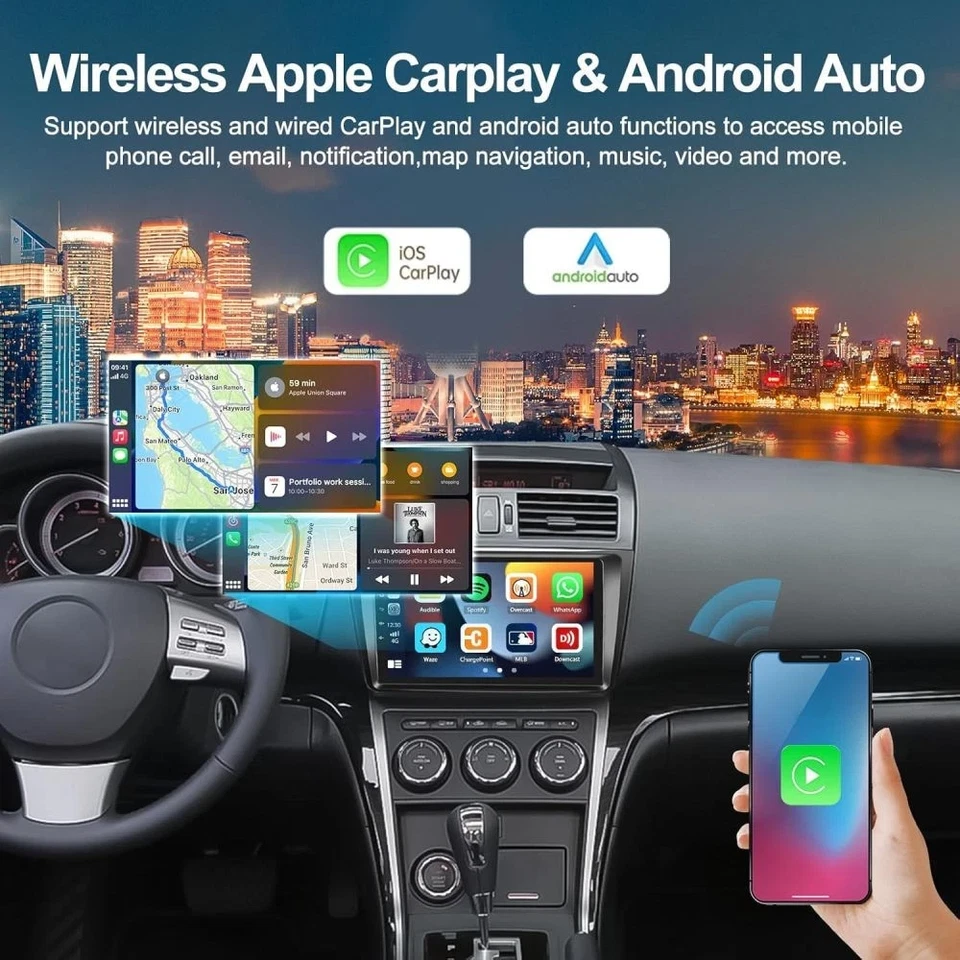 9" Para Mazda 6 2009-2013 Android 15 Apple Carplay Coche GPS Radio Estéreo WIFI BT Foto 4 de 4