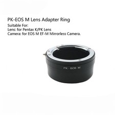 PK-EOS M Lens Adapter Ring for Pentax K/PK Lens to for EOS M EF-M M2 M3 Camera